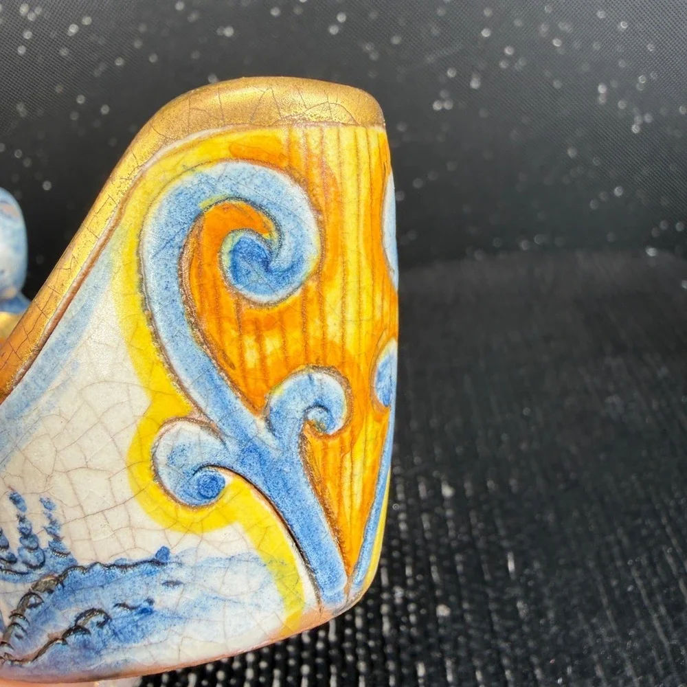 Veneto Flair 1976 Italian Ceramic Gondola Candle Holder Limited Edition 471/7500